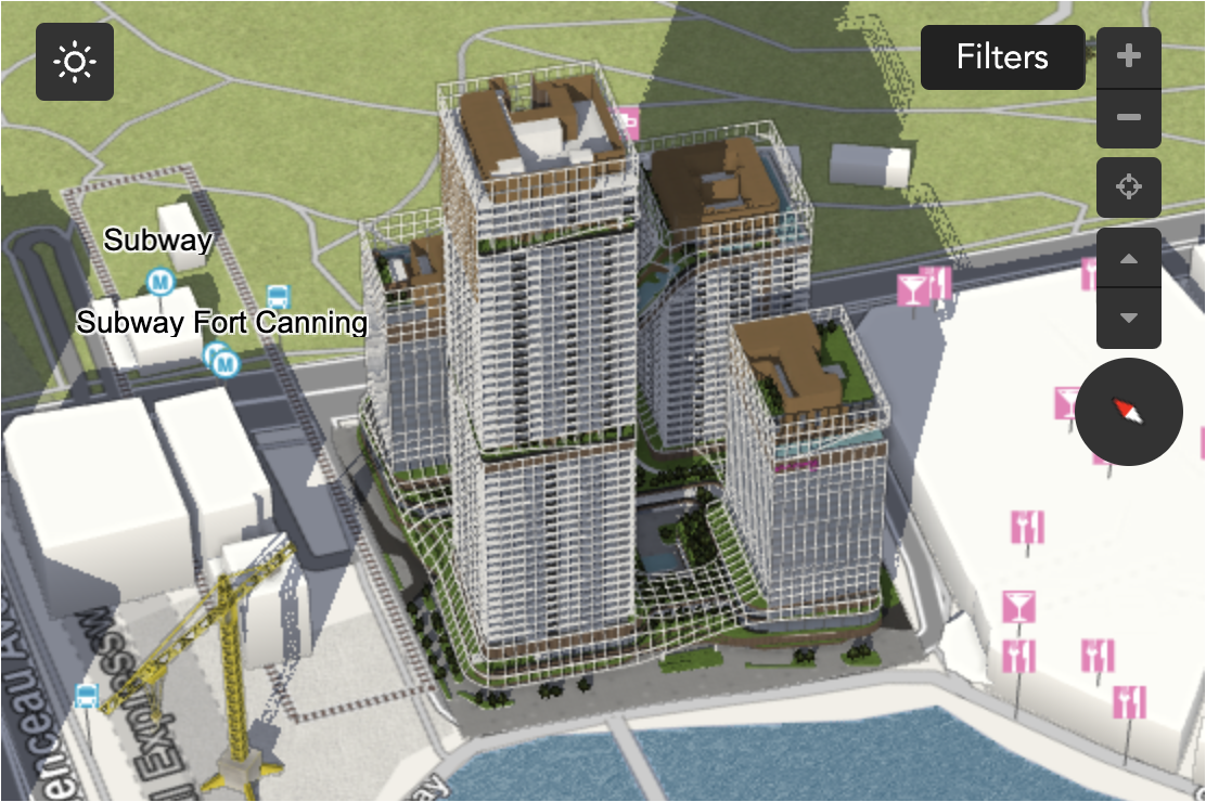 Canninghill Pier 3D Map